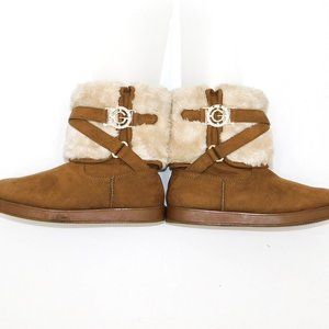 G by Guess "Allio" Tan Pull-on Sherpa Boot